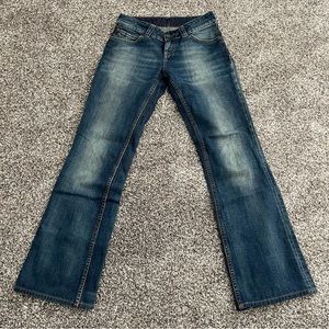 Tommy Hilfiger // sally old school boot leg blue denim jeans